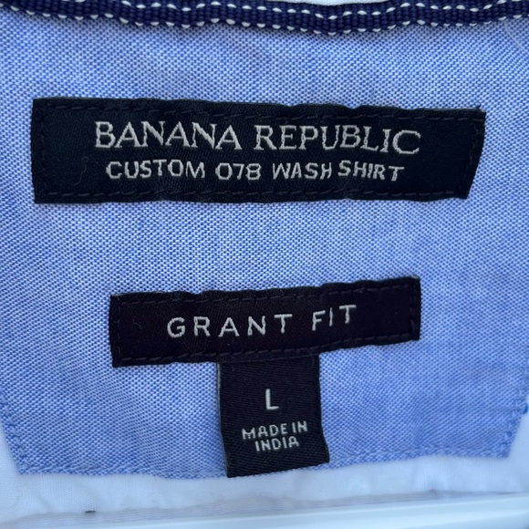 Banana Republic White Long Sleeve Tee Classic Cotton - Picture 7 of 7